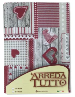 TELO ARREDO COPRITUTTO GRAN FOULARD COPRILETTO COPRIDIVANO TESSUTO APRICA ROSSO
