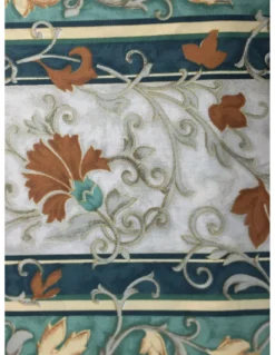 TELO ARREDO COPRITUTTO GRAN FOULARD COPRILETTO COPRIDIVANO TESSUTO EDERA VERDE