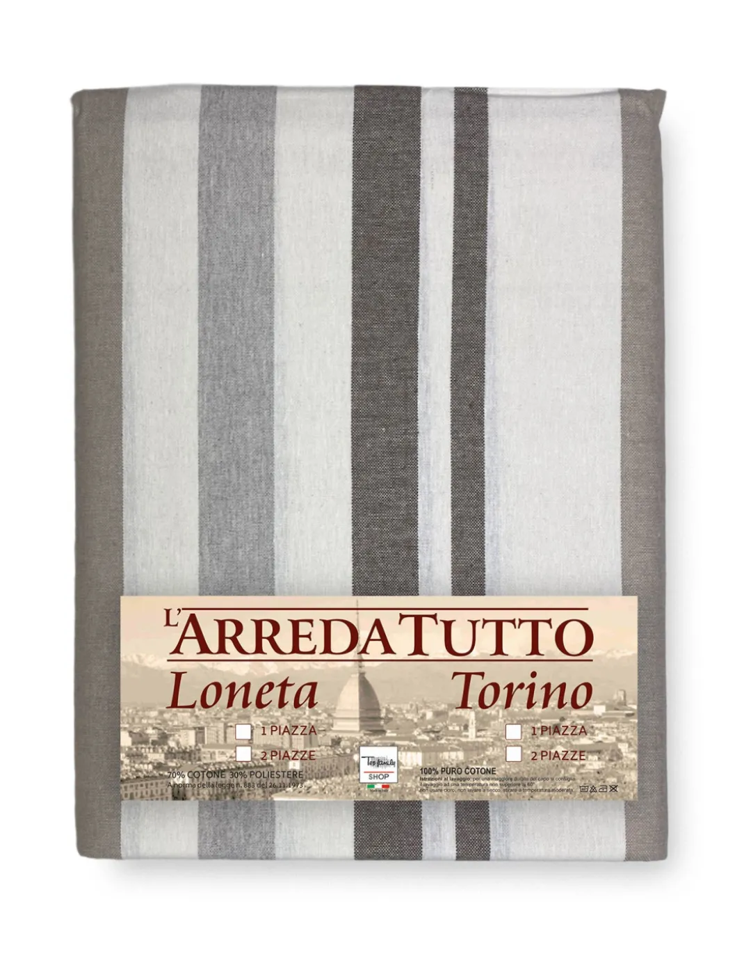 TELO ARREDO Copritutto GRAN FOULARD Copriletto COPRIDIVANO Tessuto DORY RIGA BEIGE