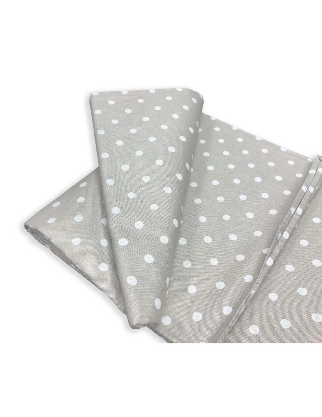 TELO ARREDO Copritutto GRAN FOULARD Copriletto COPRIDIVANO Tessuto MIROS POIS BIANCO
