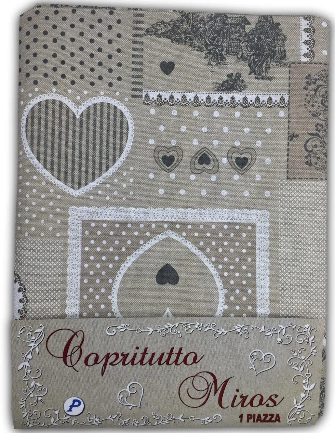 TELO ARREDO COPRITUTTO GRAN FOULARD COPRILETTO COPRIDIVANO TESSUTO PIGALLE BEIGE
