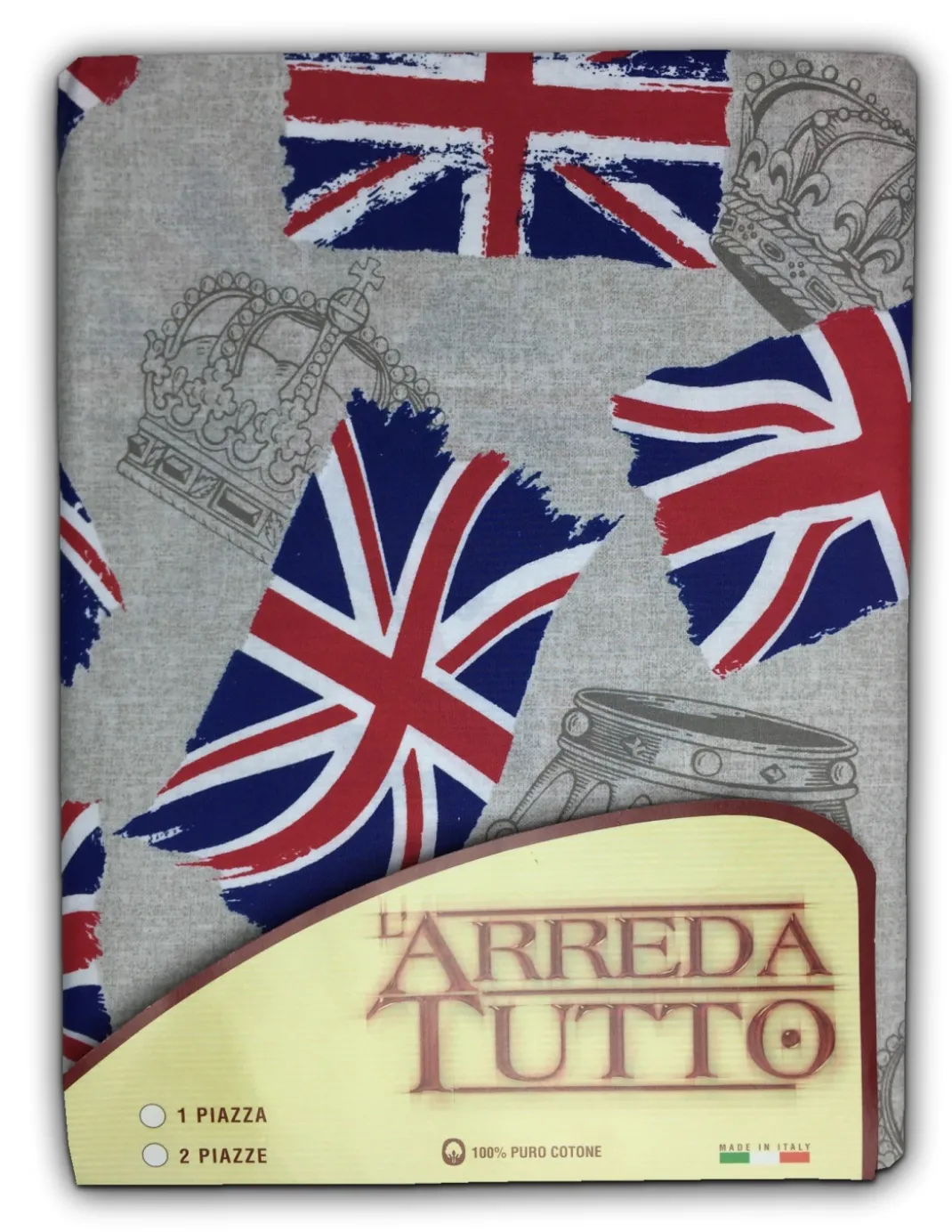 TELO ARREDO COPRITUTTO GRAN FOULARD COPRILETTO COPRIDIVANO TESSUTO BANDIERA INGLESE LONDRA