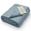 Telo Doccia Acciaio 100x150 in Spugna 100% Cotone 450 g/m² Made in Italy