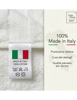 Telo Doccia Beige 100x150 in Spugna 100% Cotone 450 g/m² Made in Italy