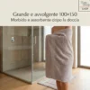 Telo Doccia Oro 100x150 in Spugna 100% Cotone 450 g/m² Made in Italy