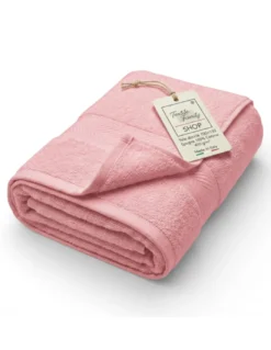 Telo Doccia Rosa Antico 100x150 in Spugna 100% Cotone 450 g/m² Made in Italy