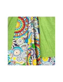 TELO mare doppio KIKOY Colours in COTONE e in SPUGNA con ZAINO KEEP