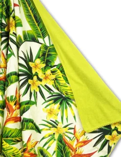 Telo mare doppio KIKOY in cotone e spugna con zaino KEEP – Fantasia Hawaii