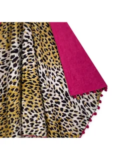 TELO mare doppio KIKOY Leopardato in COTONE e in SPUGNA con ZAINO KEEP