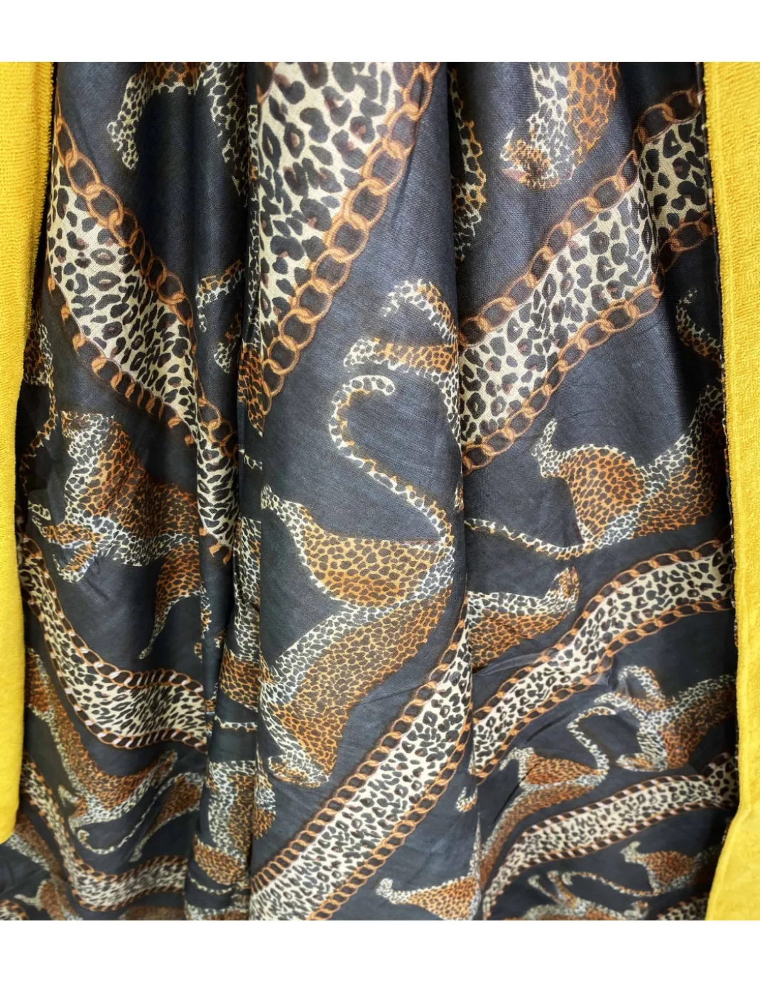TELO mare doppio KIKOY Leopardo Africano in COTONE e in SPUGNA con ZAINO KEEP