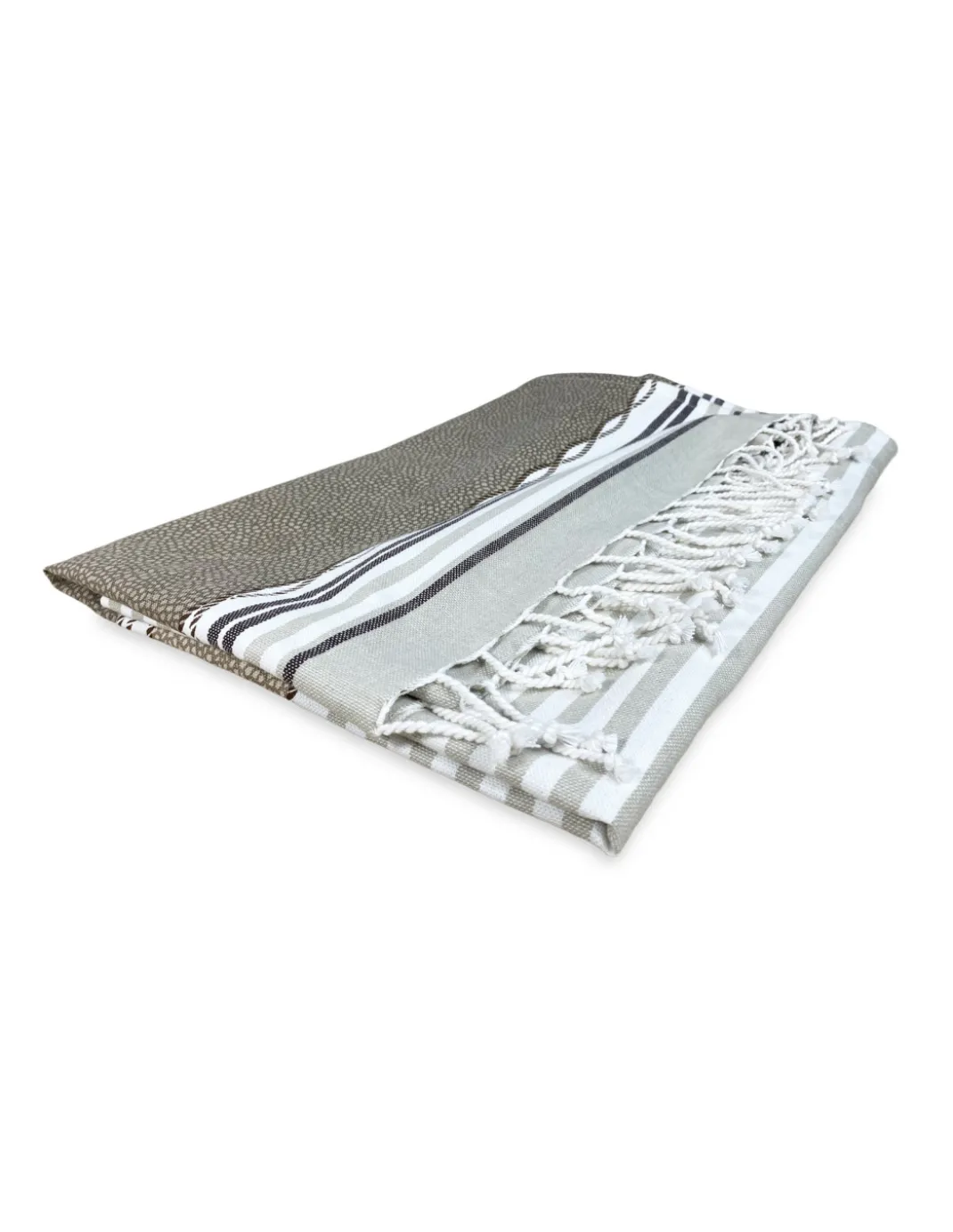 TELO MARE fouta BOY BEIGE misura GRANDE con zaino Spiaggia KEEP CALM CM.100X200