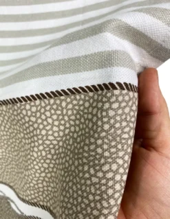TELO MARE fouta BOY BEIGE misura GRANDE con zaino Spiaggia KEEP CALM CM.100X200