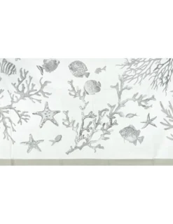 TELO MARE fouta CORALLI Beige MISURA Grande CM.100X200 con zaino Spiaggia KEEP CALM