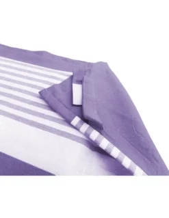 TELO MARE fouta LETTINO ALVIN VIOLA in cotone BEDDY BEACH © CON TASCHE MISURA CM. 75 X 195 e zaino SPIAGGIA