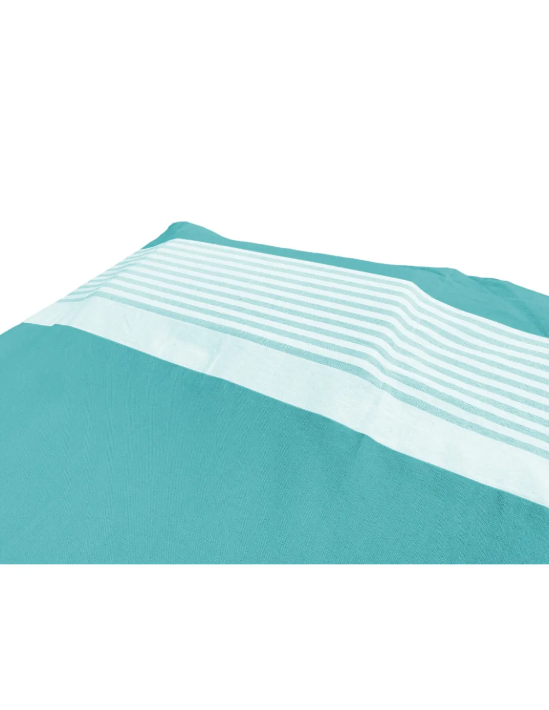 TELO MARE fouta LETTINO ALVIN SMERALDO in cotone BEDDY BEACH © CON TASCHE MISURA CM. 75 X 195 e zaino SPIAGGIA