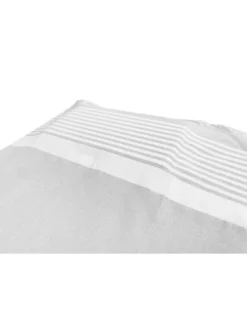 TELO MARE fouta LETTINO ALVIN GRIGIO in cotone BEDDY BEACH © CON TASCHE MISURA CM. 75 X 195 e zaino SPIAGGIA
