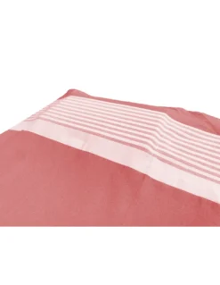 TELO MARE fouta LETTINO ALVIN ROSSO in cotone BEDDY BEACH © CON TASCHE MISURA CM. 75 X 195 e zaino SPIAGGIA