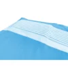 TELO MARE fouta LETTINO ALVIN BLUETTE in cotone BEDDY BEACH © CON TASCHE MISURA CM. 75 X 195 e zaino SPIAGGIA