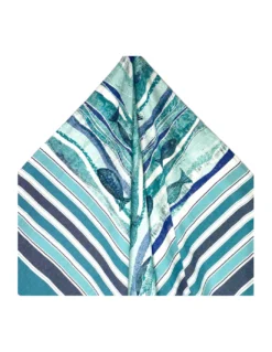 TELO MARE fouta Pesci Blu Grande CM.100X200 con zaino Spiaggia KEEP CALM