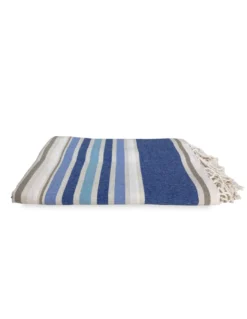 TELO MARE fouta PESCI blu MISURA GRANDE CM.100X200 con zaino Spiaggia KEEP CALM
