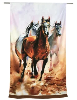 TELO MARE in spugna CAVALLI PAINTING misura grande cm. 90 X 170