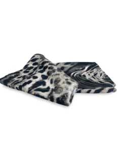 TELO MARE in spugna Leopardo BORN to BE FREE misura grande cm. 90 X 170