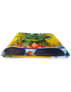 TELO MARE in spugna MUSIC on THE BEACH misura grande cm. 90 X 170