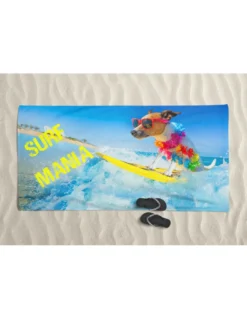 TELO MARE in spugna SURF MANIA misura grande cm. 90 X 170