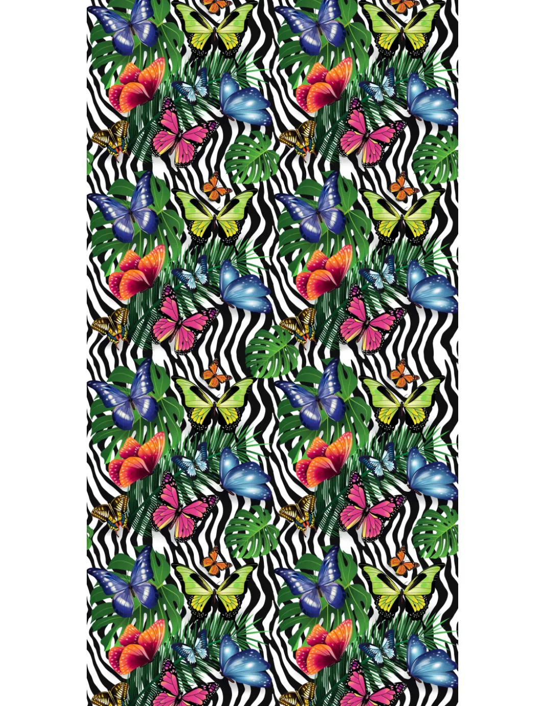 TELO Mare LETTINO TEDDY FARFALLE in microfibra CON TASCHE MISURA cm. 80 X 190