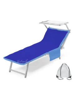 TELO MARE LETTINO TEDDY IN MICROFIBRA CON TASCHE MISURA CM. 80 X 190 BLUETTE