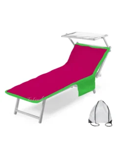 TELO MARE LETTINO TEDDY IN MICROFIBRA CON TASCHE MISURA CM. 80 X 190 FUCSIA