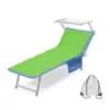 TELO MARE LETTINO TEDDY IN MICROFIBRA CON TASCHE MISURA CM. 80 X 190 VERDE