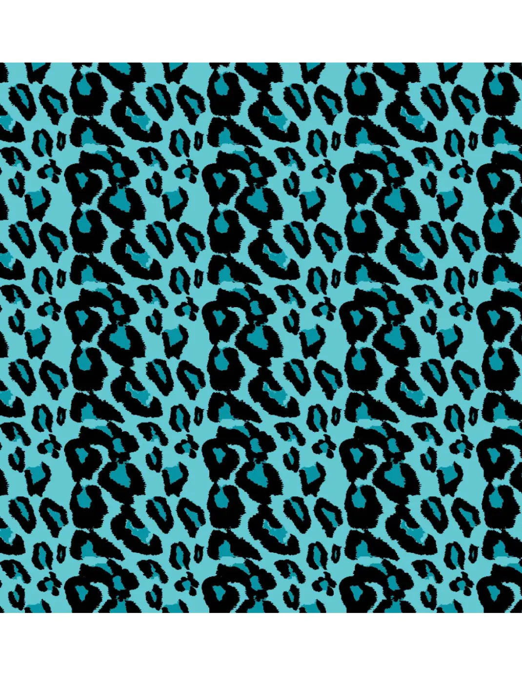 TELO Mare LETTINO TEDDY LEOPARDO BLU in microfibra CON TASCHE MISURA cm. 80 X 190