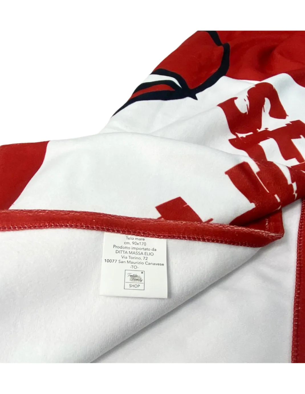 TELO MARE SPORT FORZA TORO misura grande cm. 90 X 170 e cartolina TORINO È STATA e resterà GRANATA