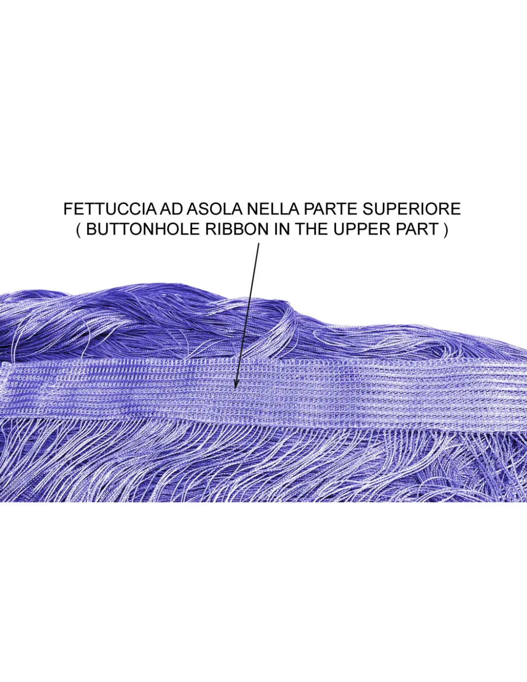 TENDA a FILI Vivienne per porta CM. 150X300 tinta unita LILLA