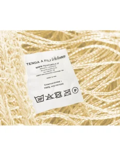 TENDA a FILI Vivienne per porta CM. 150X300 tinta unita PANNA