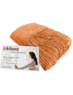 TENDA a FILI Vivienne per porta CM. 150X300 tinta unita ARANCIO