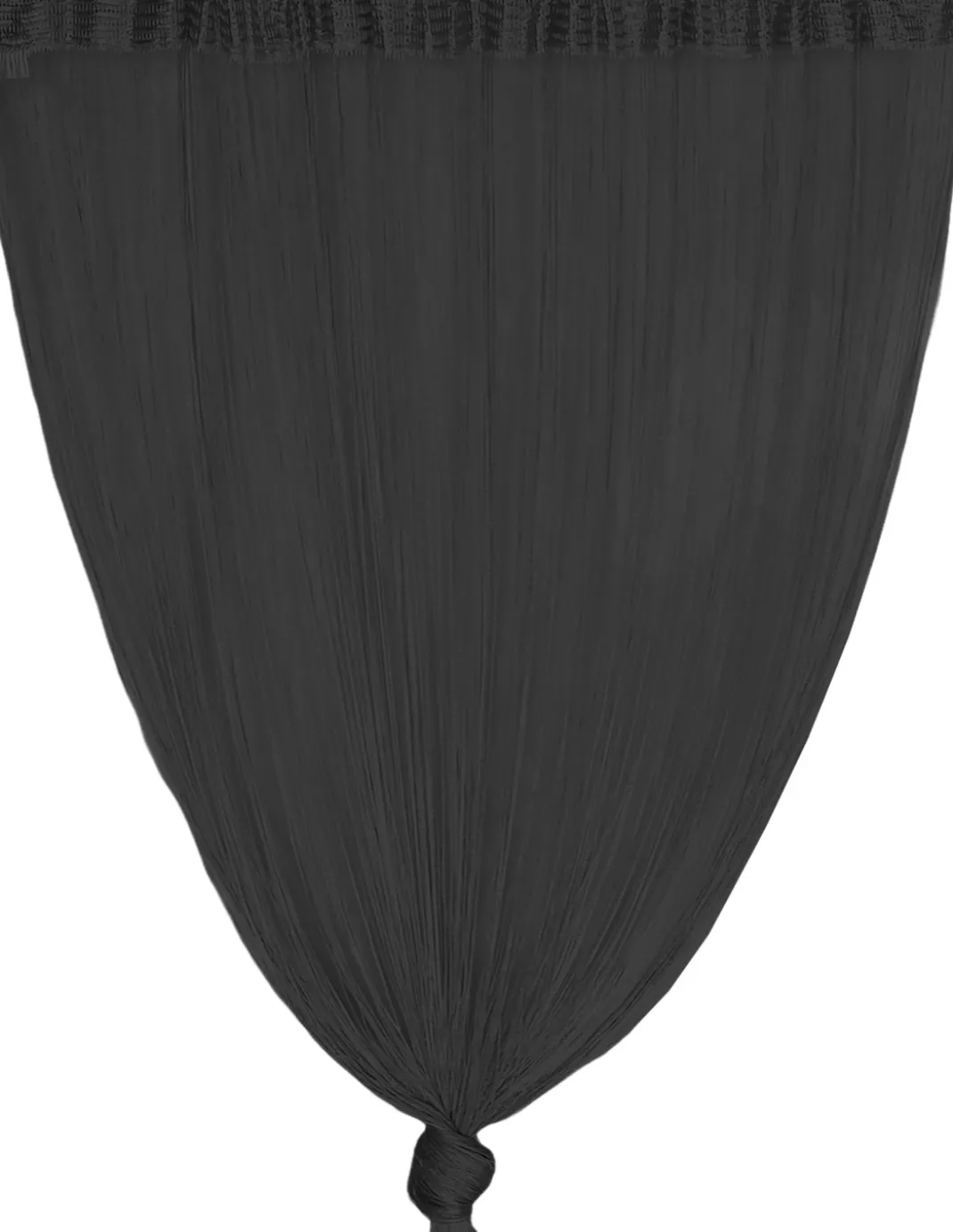 TENDA a FILI Vivienne per porta CM. 150X300 tinta unita NERO