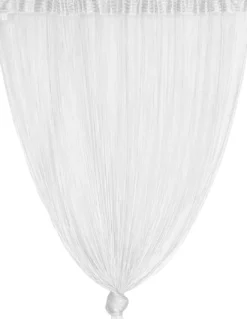TENDA a FILI Vivienne per porta CM. 150X300 tinta unita BIANCO
