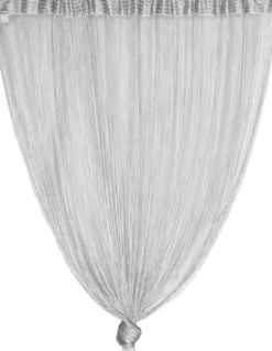 TENDA a FILI Vivienne per porta CM. 150X300 tinta unita GRIGIO
