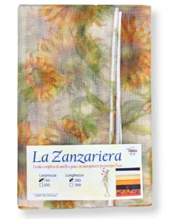 TENDA a rete ZANZARIERA marquisette DA ESTERNO piombata GIRASOLI in 4 diverse misure diverse