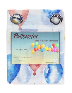 TENDA Cameretta Moderna PALLONCINI cm. 140X290 confezionata