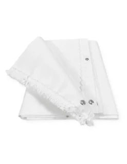 Tenda da Sole Ombralux Bianco Unito - Acrilico Dralon® tinta Unita - Occhielli Acciaio, Made in Italy