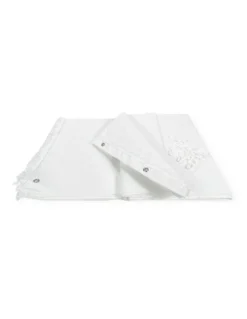 Tenda da Sole Ombralux Bianco Unito - Acrilico Dralon® tinta Unita - Occhielli Acciaio, Made in Italy