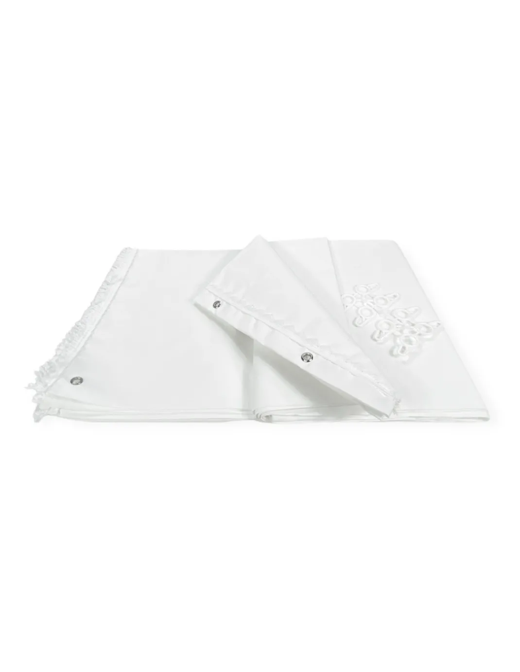Tenda da Sole Ombralux Bianco Unito - Acrilico Dralon® tinta Unita - Occhielli Acciaio, Made in Italy