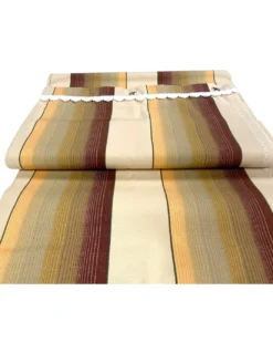 Tenda da Sole Ombralux Malta - Acrilico Dralon® Beige Righe Marroni - Occhielli Acciaio, Made in Italy