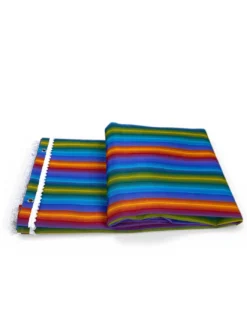 Tenda da Sole Vertigo Tex Family Multicolore 100% Poliestere Impermeabile Idrorepellente Tinto Filo Occhielli Acciaio Frangia