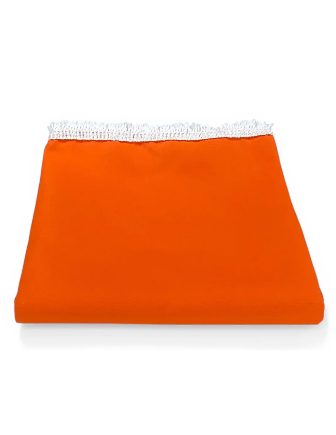 Tenda da Sole Vertigo Tex Family Arancio Unito 100% Poliestere Impermeabile Idrorepellente Tinto Filo Occhielli Acciaio Frangia