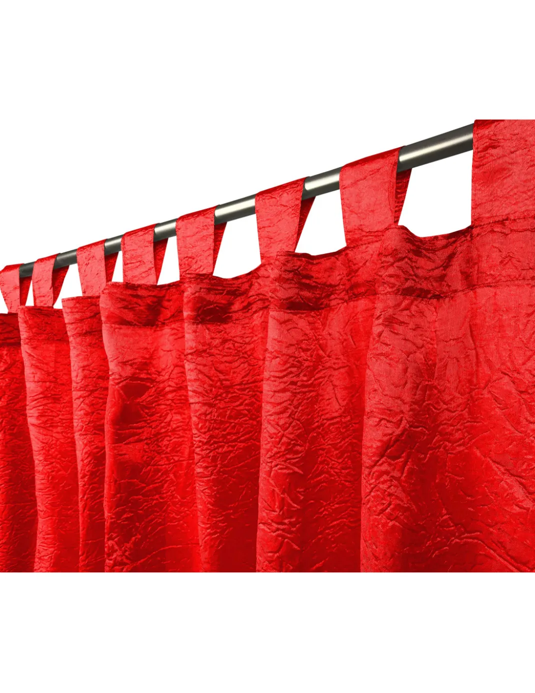 TENDA FIORDALISO in tinta ROSSO FUOCO CM. 140X290 confezionata