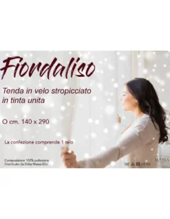 TENDA FIORDALISO in tinta unita BLU SCURO CM. 140X290 confezionata